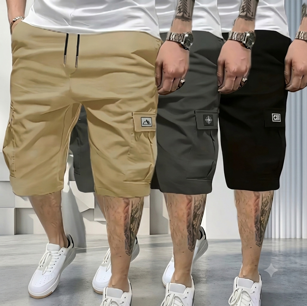 Pack x3 Shorts Cargo para Hombre